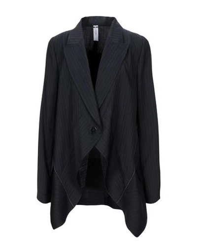 High By Claire Campbell Sartorial Jacket In Dark Blue