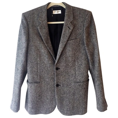 Pre-owned Saint Laurent Grey Wool Jackets