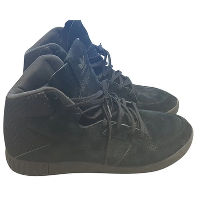 Pre-owned Adidas Originals Tubular High Trainers In Black