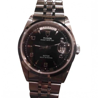 Pre-owned Rolex Black Steel Watch