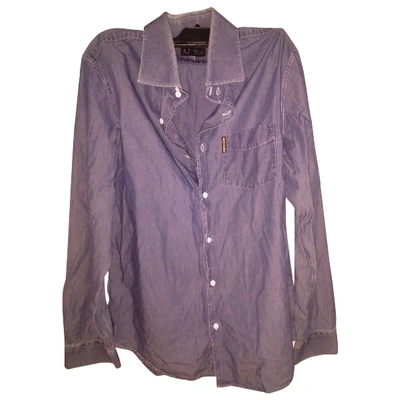 Pre-owned Armani Jeans Shirt In Blue