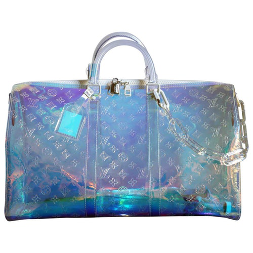 Pre-Owned Louis Vuitton Keepall Prism Silver Bag | ModeSens