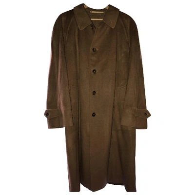 Pre-owned Burberry Cashmere Coat In Camel