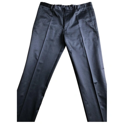 Pre-owned Calvin Klein Collection Trousers In Black