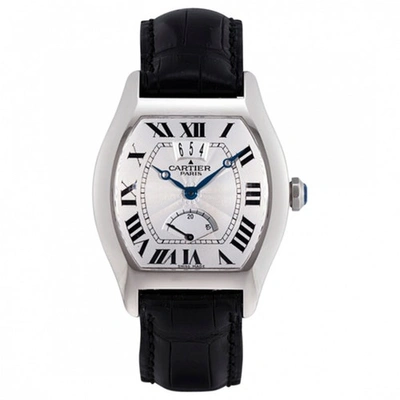 Pre-owned Cartier Tortue White White Gold Watch