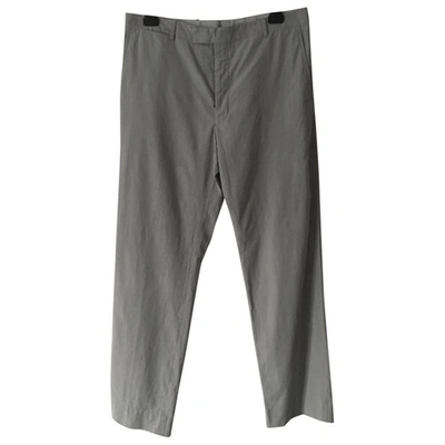 Pre-owned Lanvin Trousers In Grey