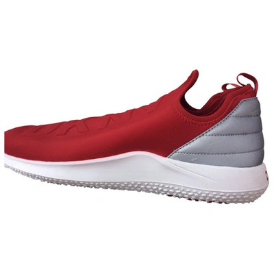 Pre-owned Dkny Low Trainers In Red