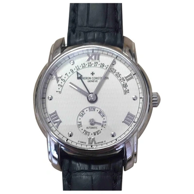 Pre-owned Vacheron Constantin Patrimony White White Gold Watch