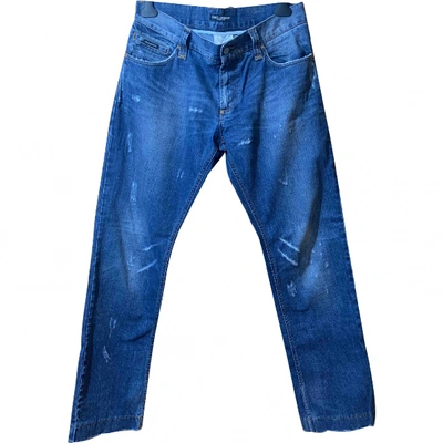 Pre-owned Dolce & Gabbana Straight Jeans In Blue