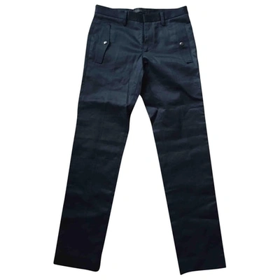 Pre-owned Belstaff Navy Cotton Trousers