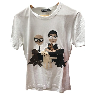 Pre-owned Dolce & Gabbana White Cotton T-shirts