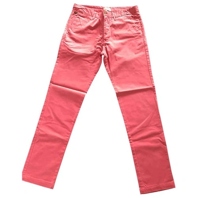 Pre-owned Scotch & Soda Trousers In Pink