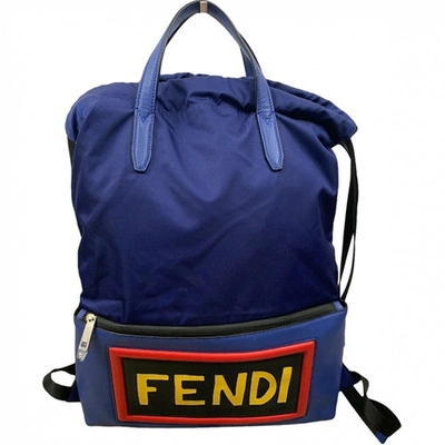 Pre-owned Fendi Satchel In Blue