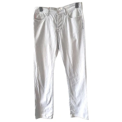 Pre-owned Hugo Boss Trousers In Grey