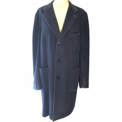 Pre-owned Kiton Cashmere Coat In Grey