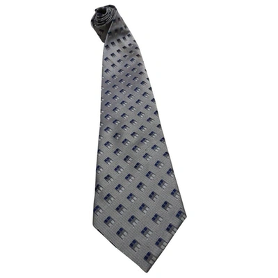 Pre-owned Paul Smith Silk Tie In Grey