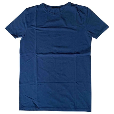 Pre-owned Ermanno Scervino Blue Cotton T-shirt