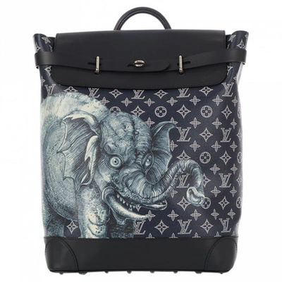 Pre-owned Louis Vuitton Chapman Brothers Lion Messenger Cloth Bag In Blue