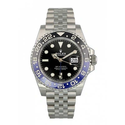 Pre-owned Rolex Gmt-master Ii Watch In Silver