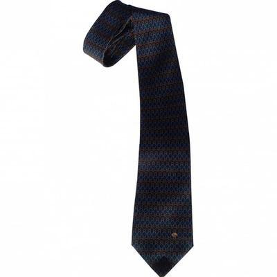 Pre-owned Lancel Silk Tie In Blue
