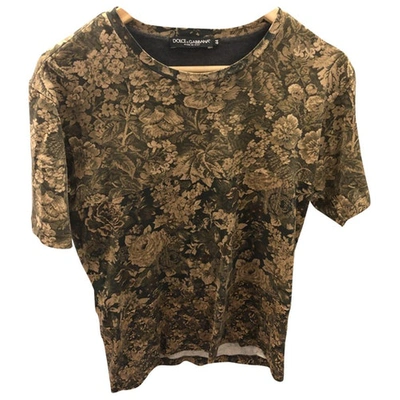 Pre-owned Dolce & Gabbana Beige Cotton T-shirt