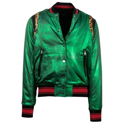 Pre-owned Amiri Silk Jacket In Green