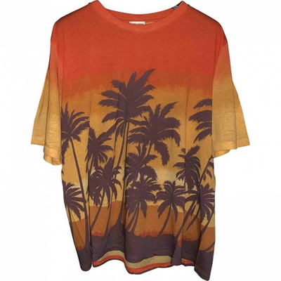 Pre-owned Saint Laurent Orange Cotton T-shirts