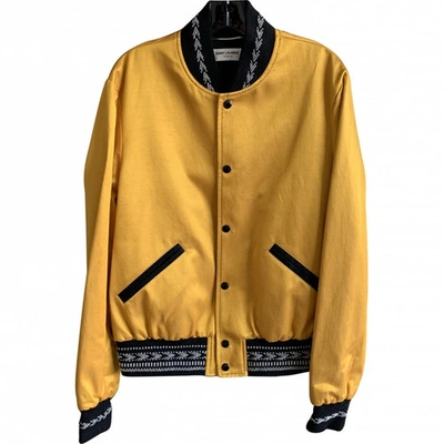 Pre-owned Saint Laurent Gold Silk Jackets