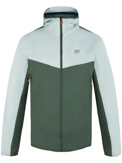 2117 Twentyone Seventeen Two-tone Jacks 2.5l Modern Hooded Jacket In Green