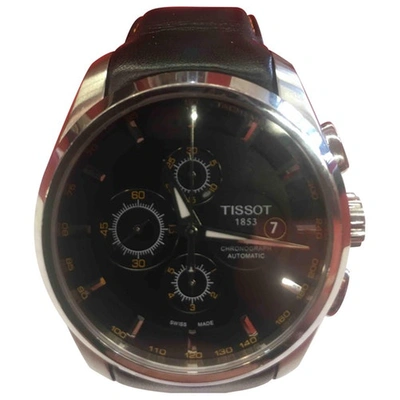 Pre-owned Tissot Black Steel Watch