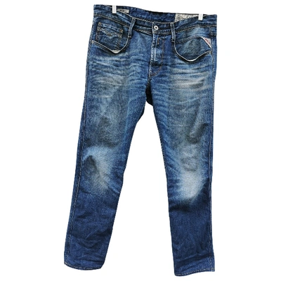 Pre-owned Replay Straight Jeans In Blue