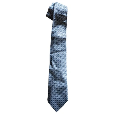 Pre-owned Fendi Blue Silk Ties