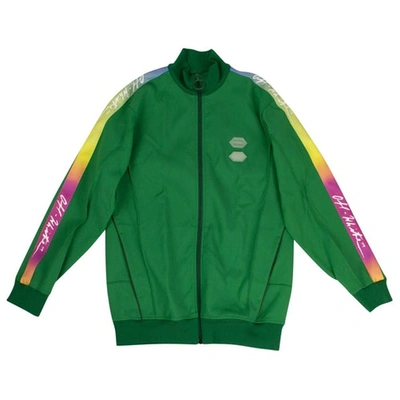 Pre-owned Off-white Green Synthetic Jackets