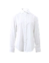 Brunello Cucinelli Slim Spread Collar Blouse In White