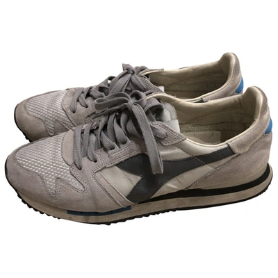 Pre-owned Diadora Low Trainers In Grey