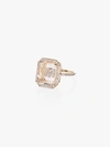 MATEO 18K YELLOW GOLD X INITIAL DIAMOND RING,FCR1013489501