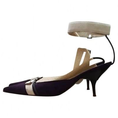 Pre-owned Alain Tondowski Purple Suede Heels