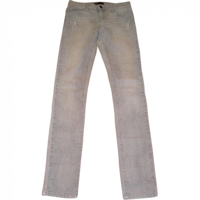 Pre-owned Maje Grey Cotton Jeans