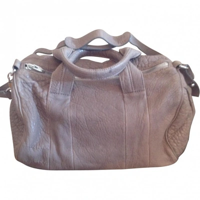 Pre-owned Alexander Wang Grey Leather Handbag Rocco