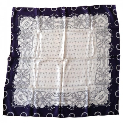 Pre-owned Tara Jarmon Purple Silk Silk Handkerchief