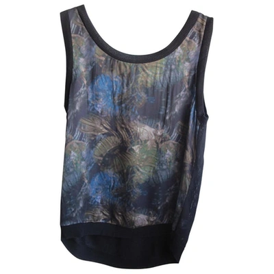 Pre-owned Theyskens' Theory Black Silk Top