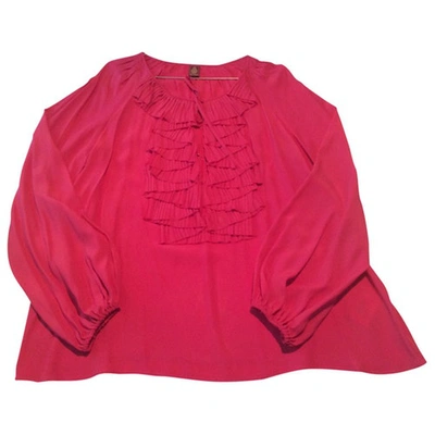 Pre-owned Dondup Pink Polyester Top