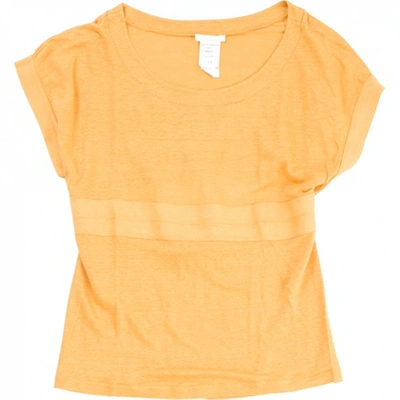 Pre-owned Chloé Yellow Linen Top