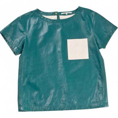 Pre-owned Gerard Darel Green Leather Top