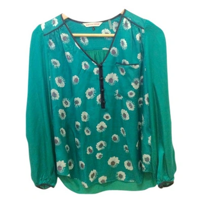 Pre-owned Rebecca Taylor Green Silk Top