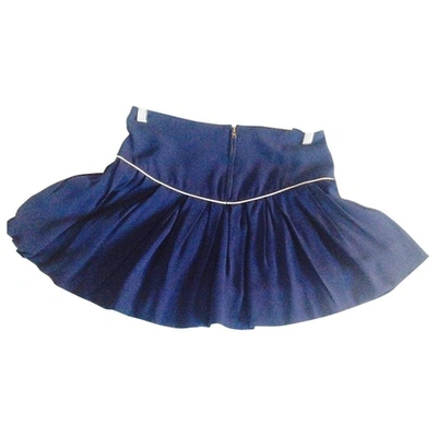 Pre-owned Isabel Marant Blue Cotton Skirt