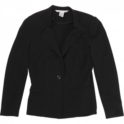 Pre-owned Diane Von Furstenberg Black Viscose Jacket