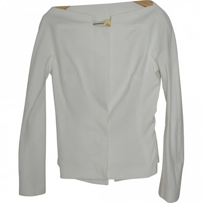 Pre-owned Antonio Berardi White Cotton Jacket