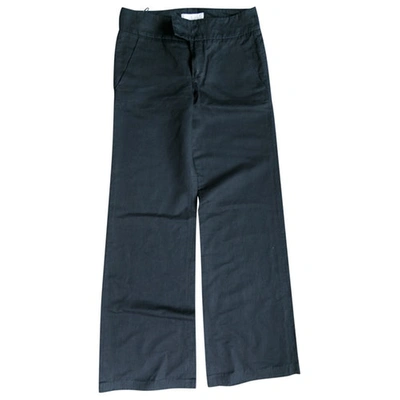 Pre-owned Chloé Black Cotton Trousers