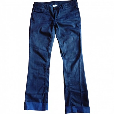 Pre-owned Stella Forest Blue Cotton Trousers